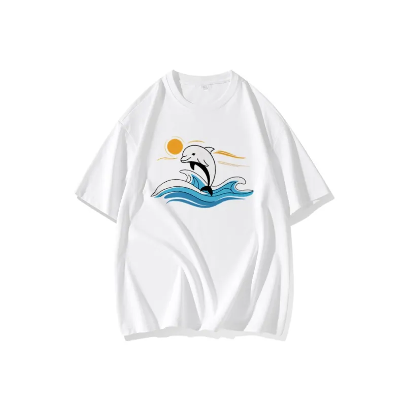 FAIRWHALE Drop Shoulder Sleeve T Shirt Women's-0