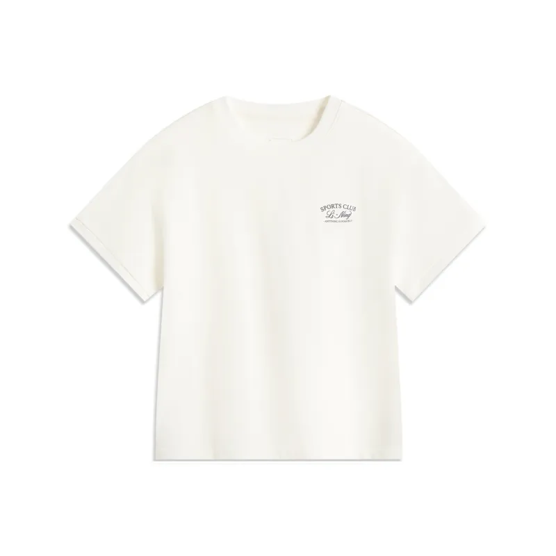 LiNing Sports Life Collection T Shirt Women's Ivory-0