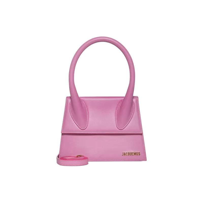 Jacquemus LE GRAND CHIQUITO Leather Tote Bag, Shopping Bag, Handbag Women's Pink-0