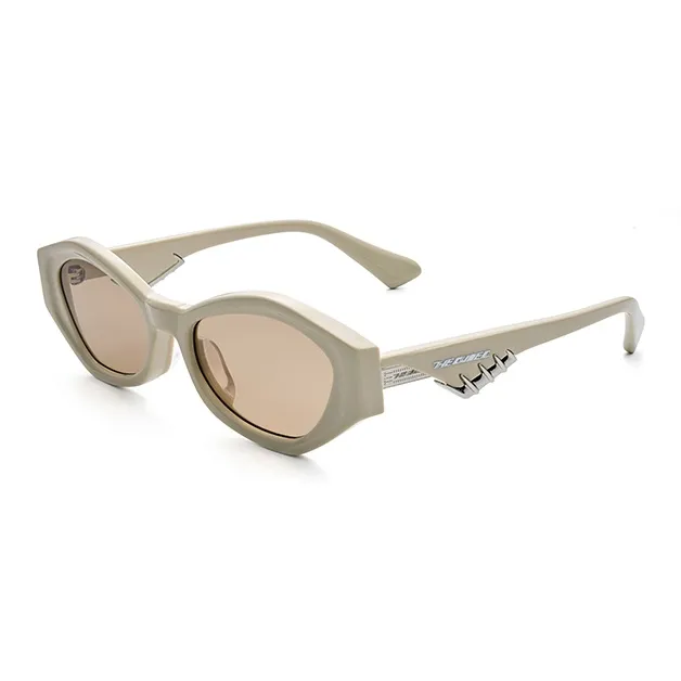 THE OWNER Plate Frame Irregular Shape Sunglasses Unisex-5