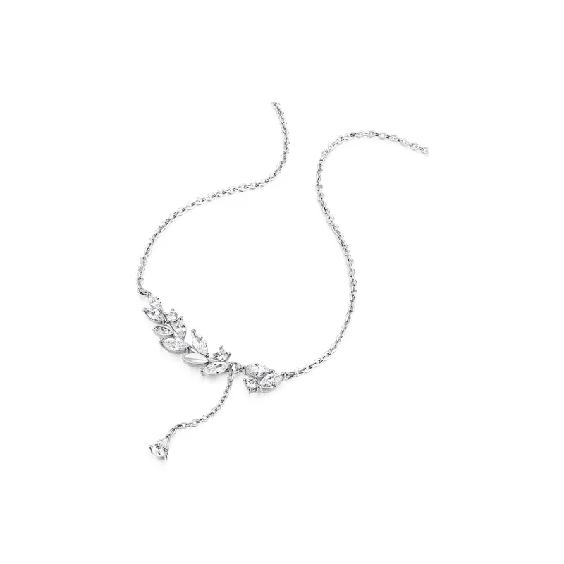 Wylyp 925 Sterling Silver Necklaces Women's Silver White-6
