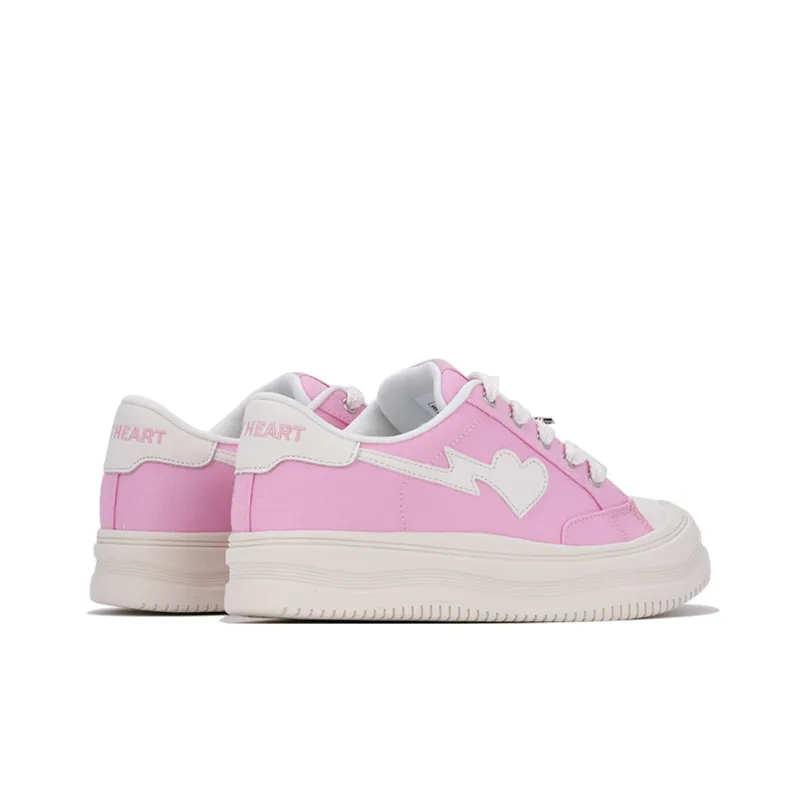 AND U Anti Slip And Wear Resistant Height Increasing Low Top Heartfelt Connection Skateboard Shoes Unisex-8