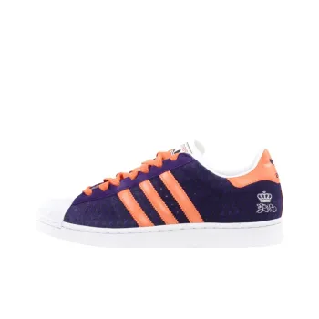 Missy Elliot x Adidas Originals Anti Slip Wear Resistant Low Top Skateboard Shoes Men's Purple Orange