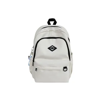 WICKBUEN Nylon Backpack Unisex Gray/Black/Red/White