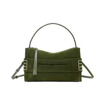 JW Anderson Split Grain Calfskin Shoulder Bag Regular Women's Green