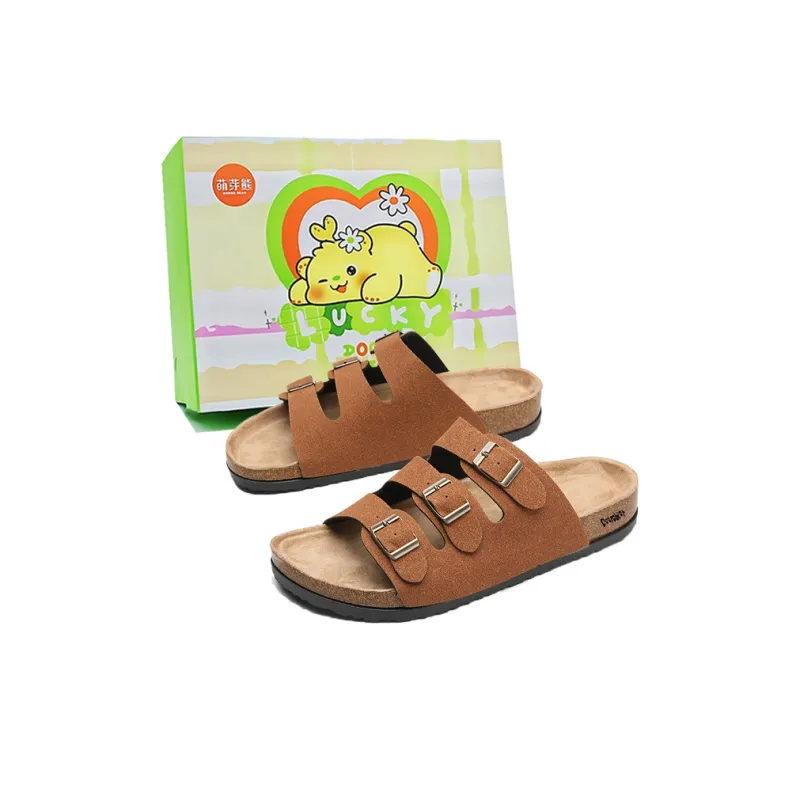 Budding Bear Quiet Slip Resistant Odor Resistant Abrasion Resistant Massage Slide Slippers Unisex Box-5