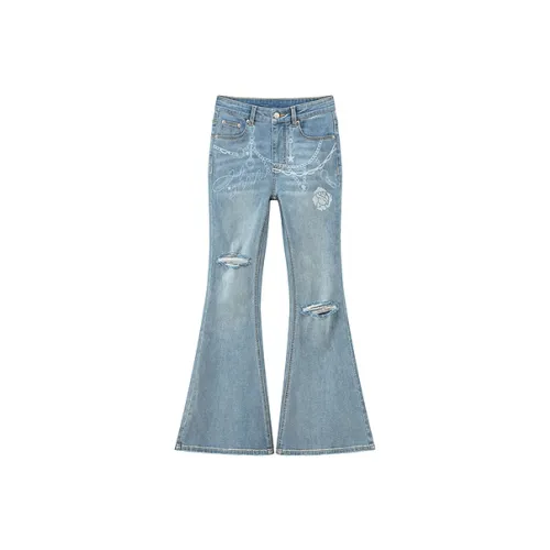 CHUU Jeans Women's Light Denim Blue
