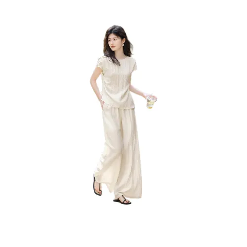 XWI Casual Suits Women's Linen White