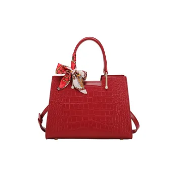 PAYOT Microfiber Synthetic Leather Handbag Women's Burgundy