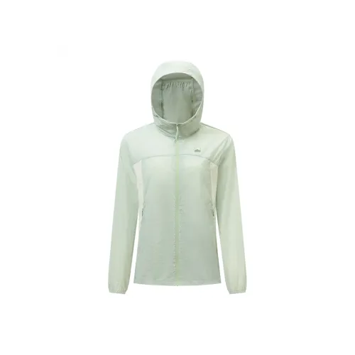 XTEP Trench Coat Women's Rosemary Green/Moonlight White