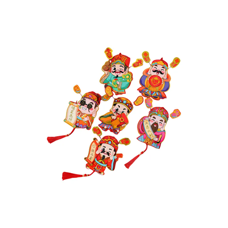 KecoSweet Shaking Head God Of Wealth, Magnetic Sticker 3D Effect Small Charm Anime / Games Fridge Magnets-12