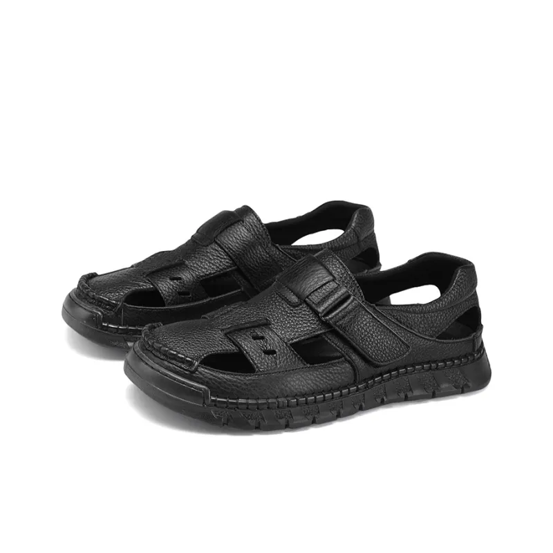 Abango Beach Sandals Men Black-2