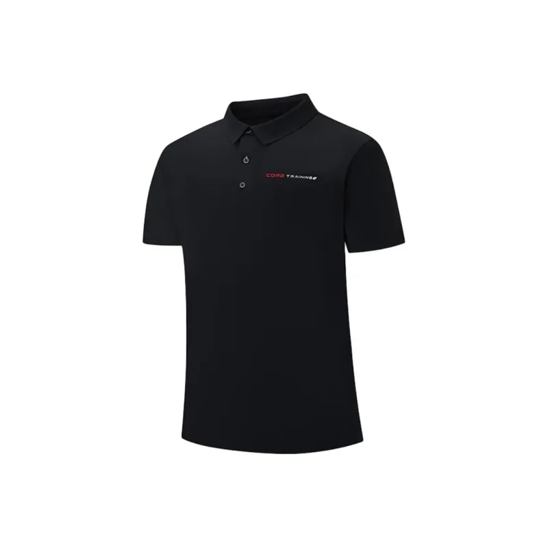 XTEP Polo Shirt Men's Jet Black-0
