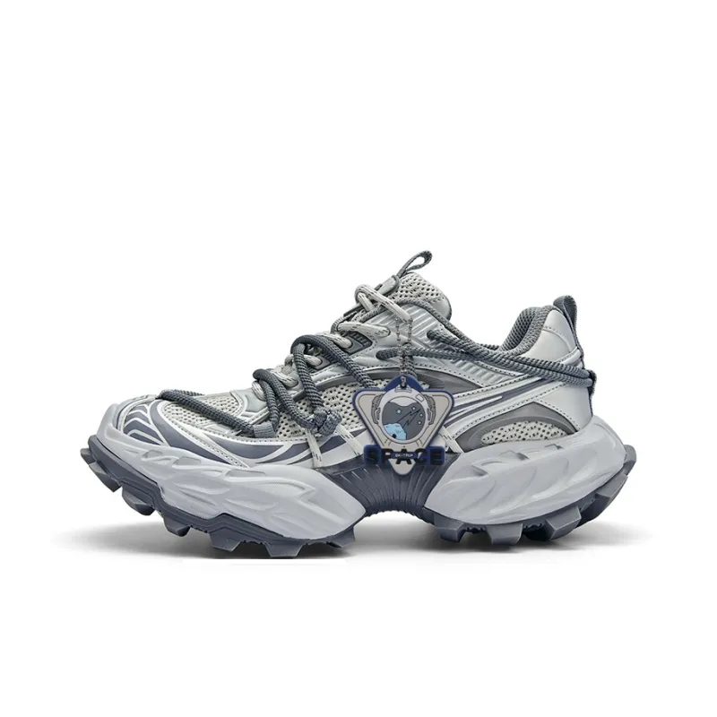 SK.TRIP Cushioning, Abrasion Resistant, Breathable, Coverage, Support Low Top Chunky Sneakers Unisex Box-1