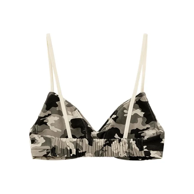 CHUU Tank Tops Women's Green Camouflage-1