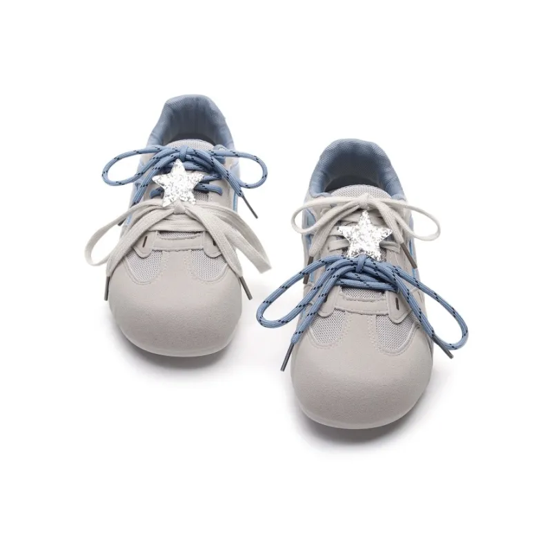 Feiyue Girly Heart Series Slip Resistant, Abrasion Resistant, Lightweight Low Top Casual Shoes Women's Gray Blue-3