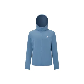 XTEP UV Protection Sun Protection Clothing Men's Autumn Eggplant Blue