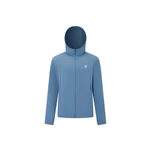 XTEP UV Protection Sun Protection Clothing Men's Autumn Eggplant Blue