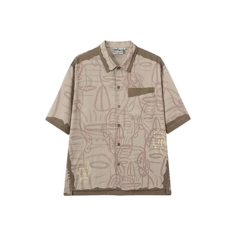 ONIARAI Shirts Men Khaki-0