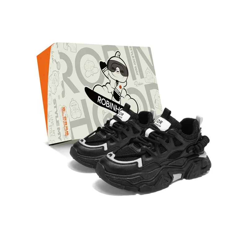 ROBINHOOD Slip Resistant, Abrasion Resistant, Breathable, Lightweight Low Top Chunky Sneakers Men's Box Included-5