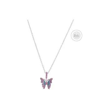 Barbie Titanium Steel Necklaces Women's Pink/Blue