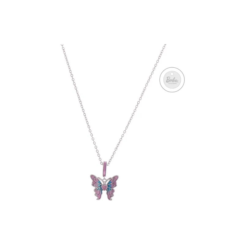 Barbie Titanium Steel Necklaces Women's Pink/Blue-0