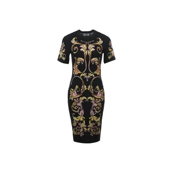 VERSACE JEANS COUTURE Baroque print Dress