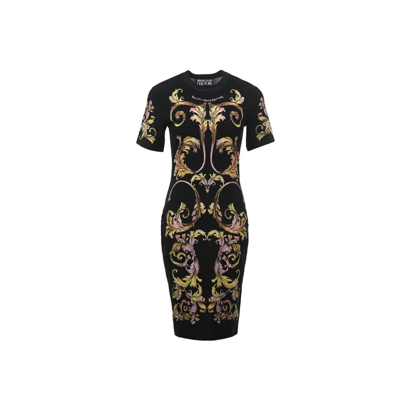 VERSACE JEANS COUTURE Baroque print Dress-0