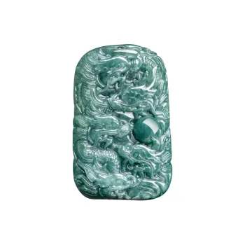 MY WORLD BEGINS AND ENDS WITH YOU Bean Type Jadeite Necklaces Unisex
