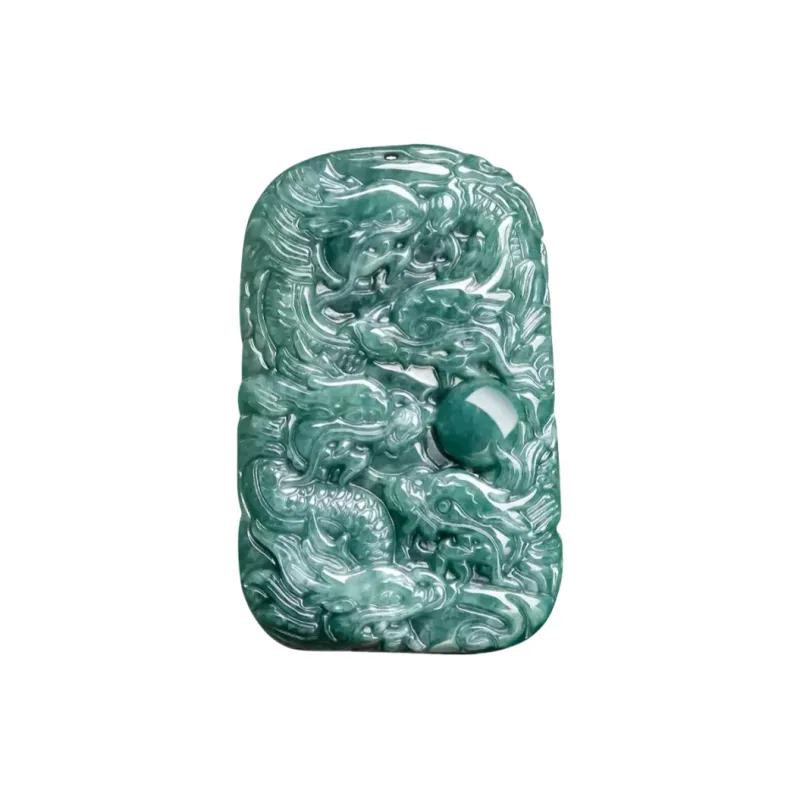 MY WORLD BEGINS AND ENDS WITH YOU Bean Type Jadeite Necklaces Unisex-0