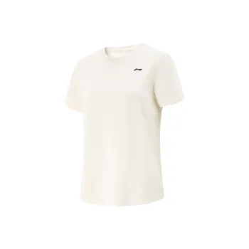LiNing Fitness Series T Shirt Women's Pearl Mother White