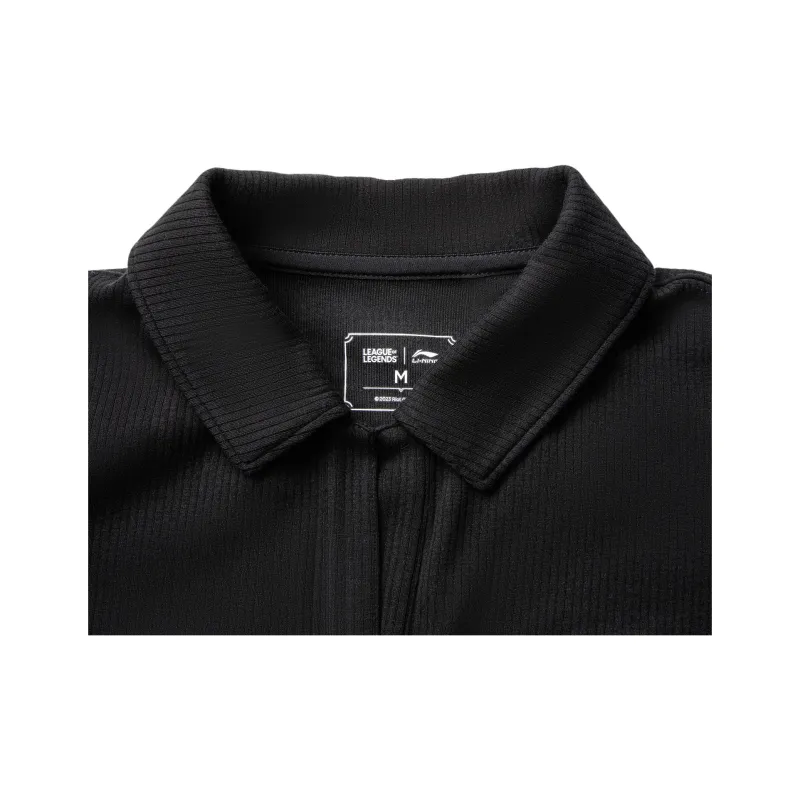 LiNing x LEAGUE OF LEGENDS Sports Life Collection Polo Shirt Women's Black-2