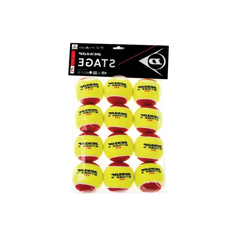 DUNLOP STAGE3 Tennis Balls Training Ball Indoor Red Yellow-2