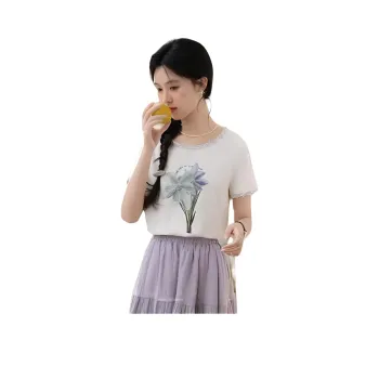 Alxnan T Shirts Women's Apricot