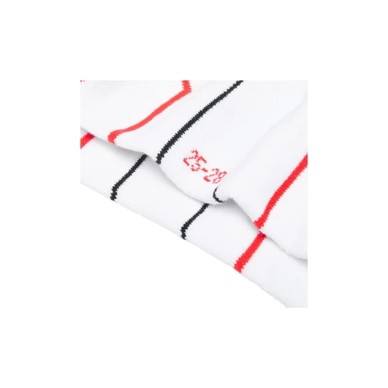 LiNing Badminton Series Mid-Calf Socks Men's 1 Pack White Red-4