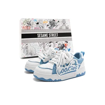 SESAME STREET Height Increasing Balance Abrasion Resistant Lightweight Slip Resistant Low Top Skateboard Shoes Unisex