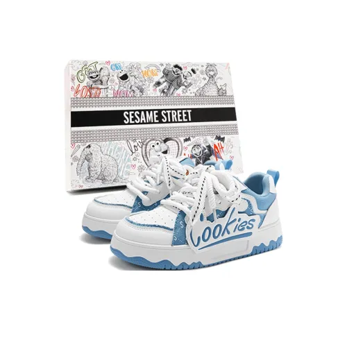 SESAME STREET Height Increasing Balance Abrasion Resistant Lightweight Slip Resistant Low Top Skateboard Shoes Unisex