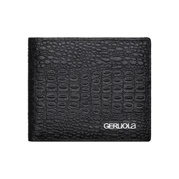 Gorora Top Grain Cow Leather Wallet Regular Men's Black