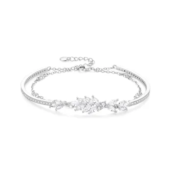 Lao Feng Xiang S925 Silver Bangles Women's
