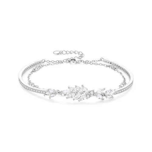 Lao Feng Xiang S925 Silver Bangles Women's