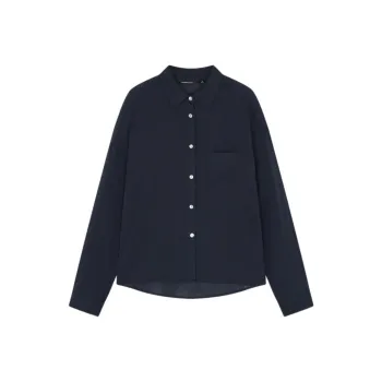 Mo Han Yi Mei Shirt Women's Navy Blue