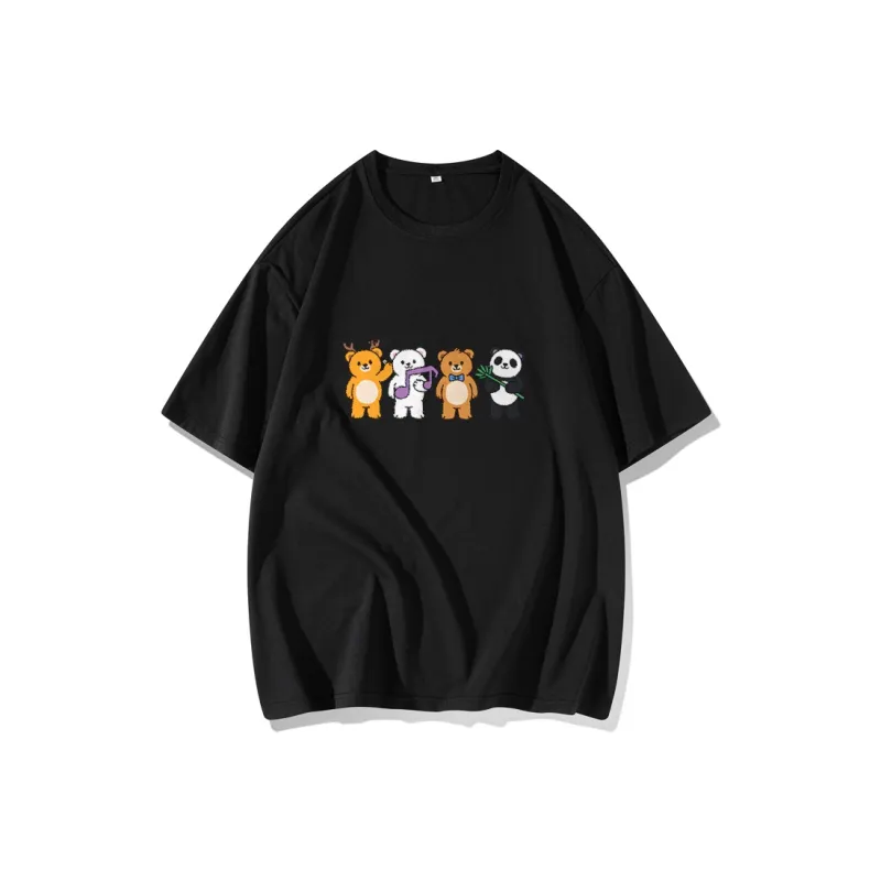 FAIRWHALE Drop Shoulder Sleeve T Shirt Women's-3