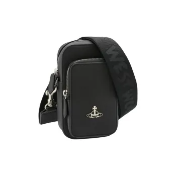 Vivienne Westwood Vegan Leather Shoulder Bag Women's Black
