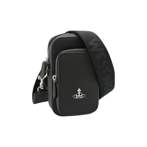 Vivienne Westwood Vegan Leather Shoulder Bag Women's Black
