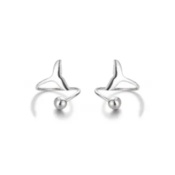 VASO S999 Fine Silver Stud Earrings Women's