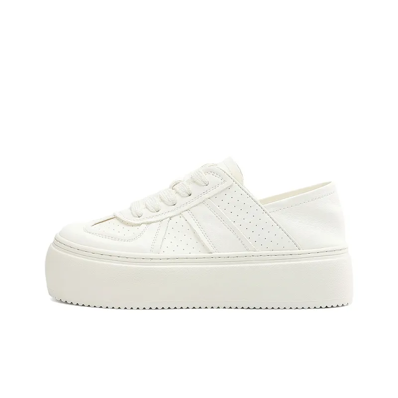 Rosa Bianca Lightweight Height Increasing Low Top Skateboard Shoes Women's-0