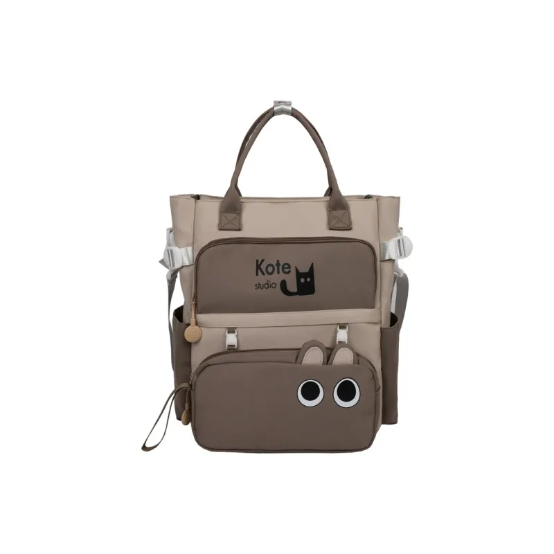 AIBAG Fabric Backpack Unisex Black/Pink/Green/Khaki/Lake Blue-14
