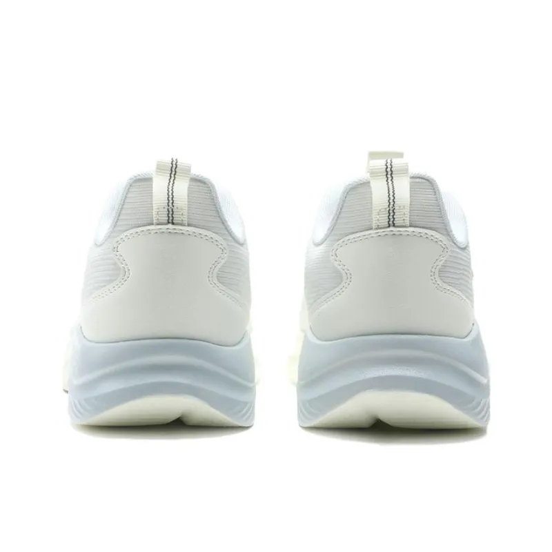 QIAODAN Anti Slip Wear Resistant Low Top Casual Running Shoes Men's White Blue-4