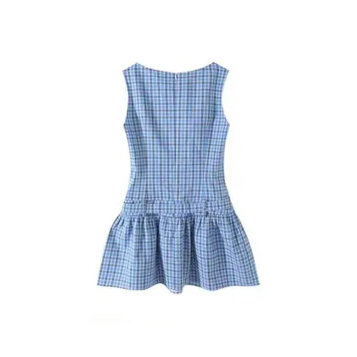 ABCMININ Slip Dresses Women's Blue-1