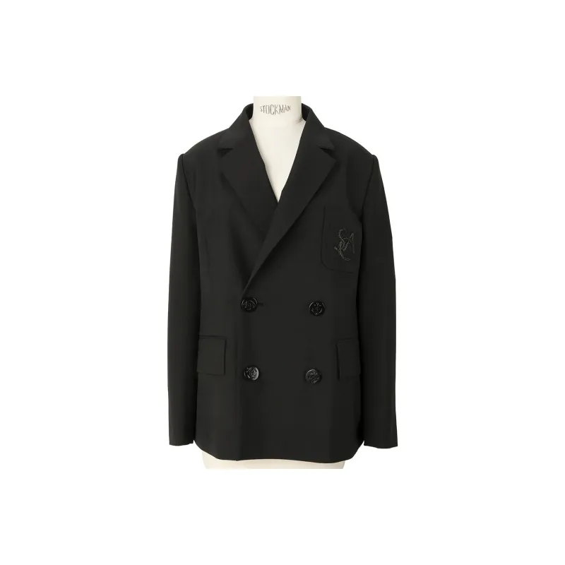 Sacai Logo appliqué Blazer-0